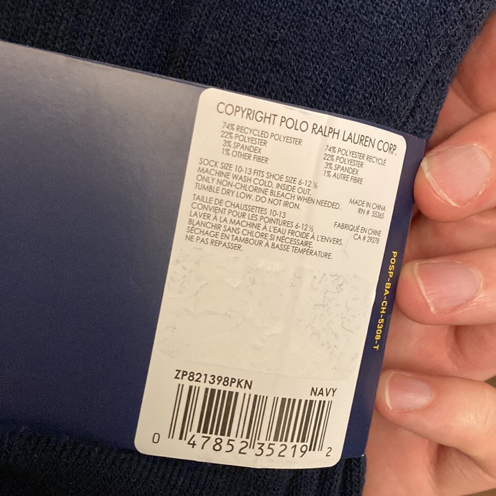 NWT Polo RL Sport Socks - Picture 3 of 7